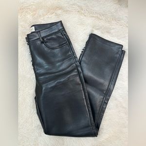 Aritzia Wilfred Melina Straight Leather Pants: size 2 (only worn twice!)